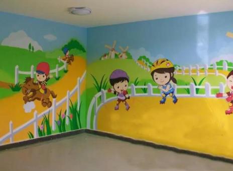 永德幼儿园墙体彩绘制作流程及注意事项